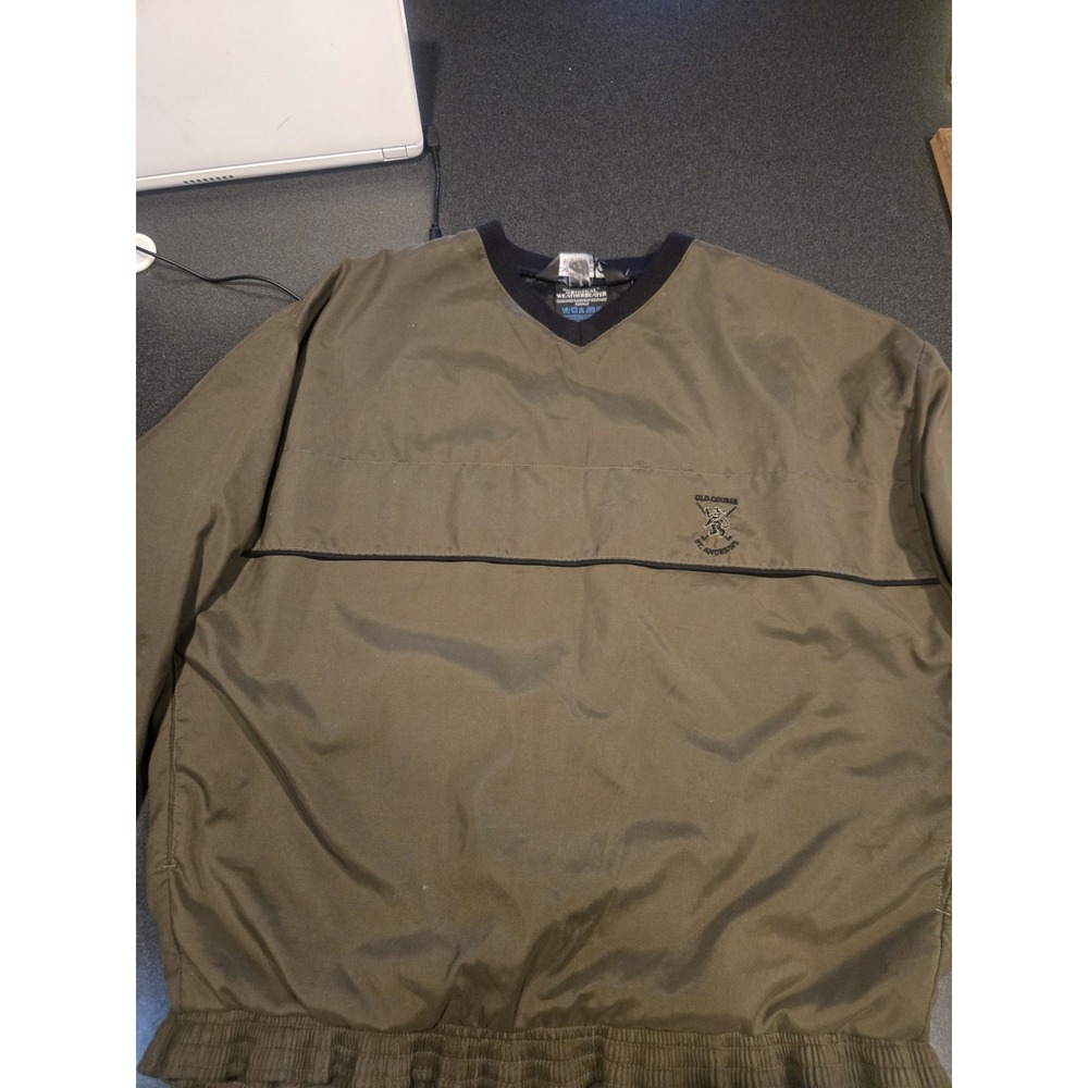 Vintage Sunderland Scotland St Andrews Golf Rain Pullover Jacket Mens L